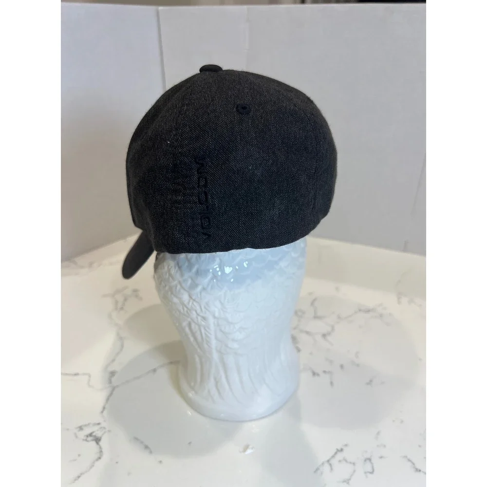 Volcom Fullstone Heather‎ Youth Stretch Flexfit Hat Charcoal Grey Cap Logo